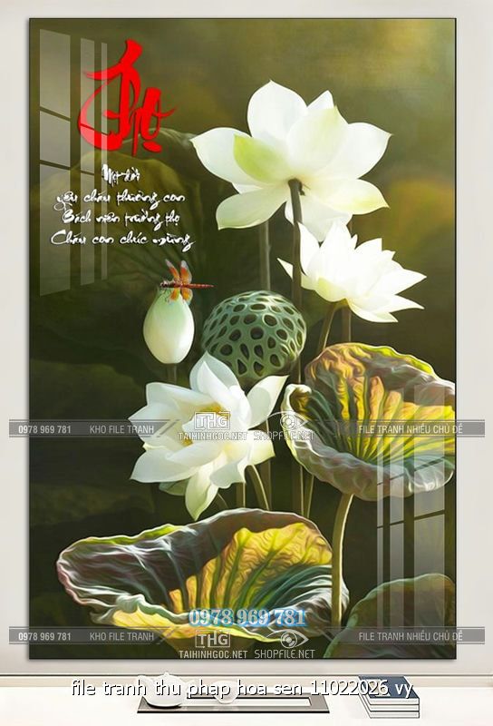 file tranh thu phap hoa sen 11022026 vy