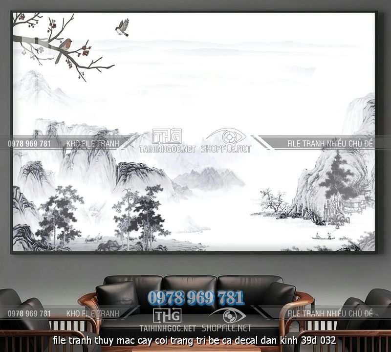 file tranh thuy mac cay coi trang tri be ca decal dan kinh 39d 032