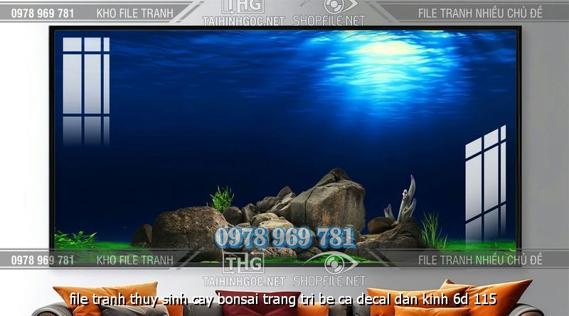 file tranh thuy sinh cay bonsai trang tri be ca decal dan kinh 6d 115