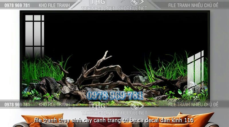 file tranh thuy sinh cay canh trang tri be ca decal dan kinh 116