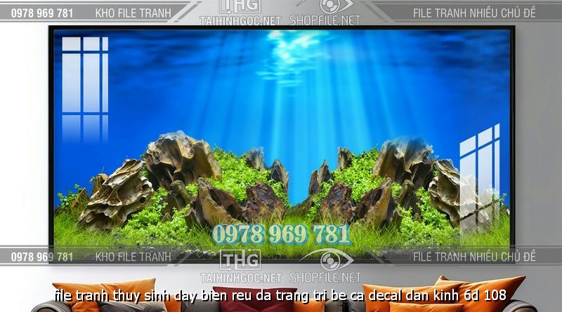file tranh thuy sinh day bien reu da trang tri be ca decal dan kinh 6d 108
