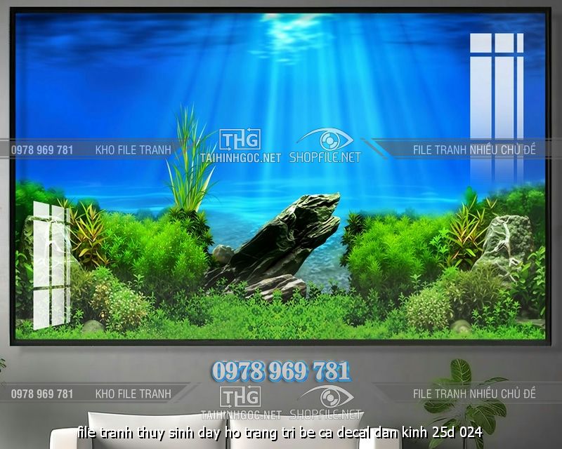 file tranh thuy sinh day ho trang tri be ca decal dan kinh 25d 024