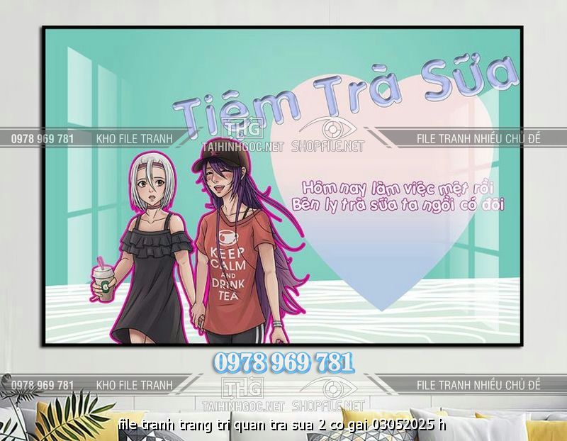 file tranh trang tri quan tra sua 2 co gai 03052025 h