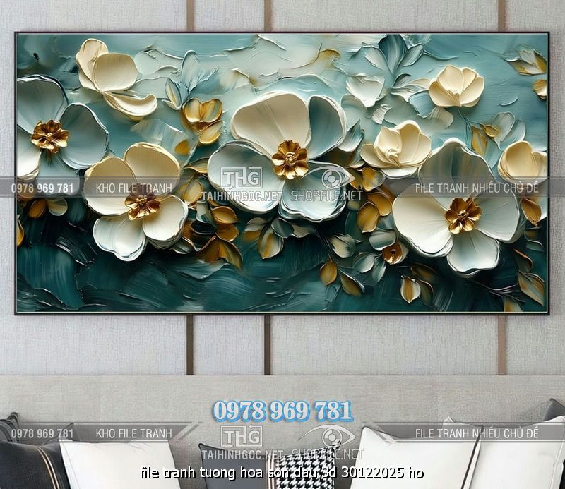 file tranh tuong hoa son dau 3d 30122025 ho