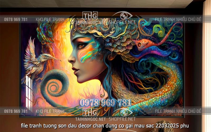 file tranh tuong son dau decor chan dung co gai mau sac 22032025 phu