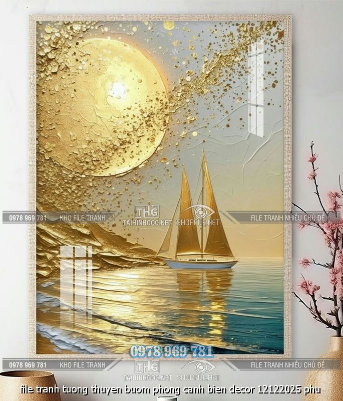 file tranh tuong thuyen buom phong canh bien decor 12122025 phu