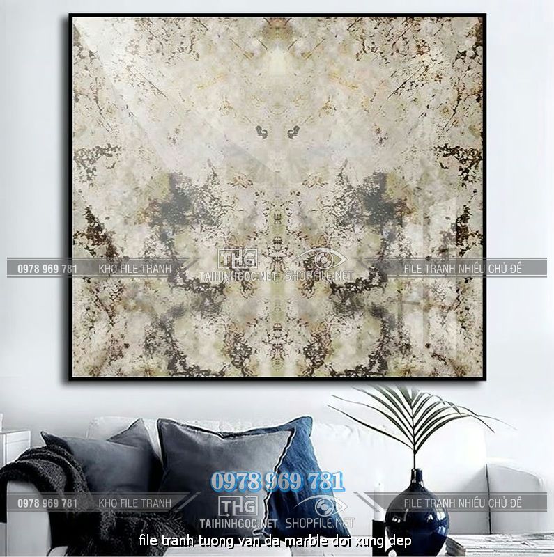 file tranh tuong van da marble doi xung dep