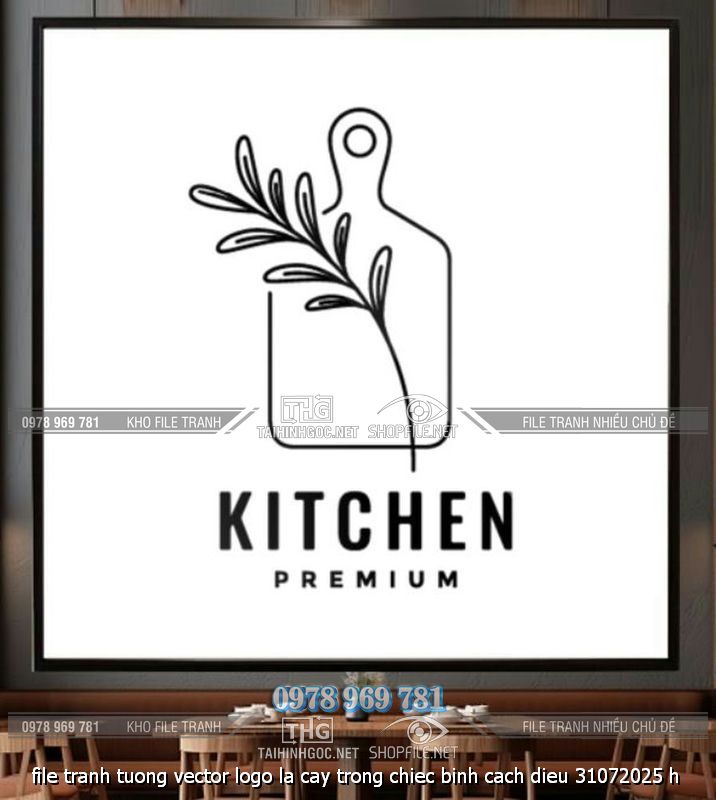 file tranh tuong vector logo la cay trong chiec binh cach dieu 31072025 h