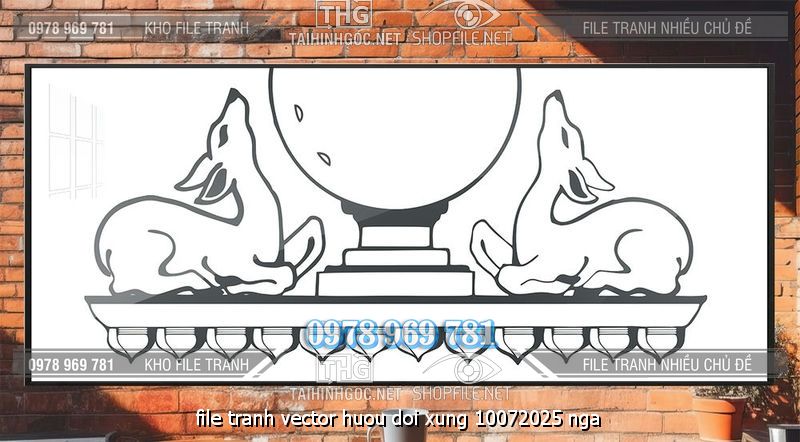 file tranh vector huou doi xung 10072025 nga
