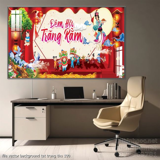 file vector background tet trung thu 100