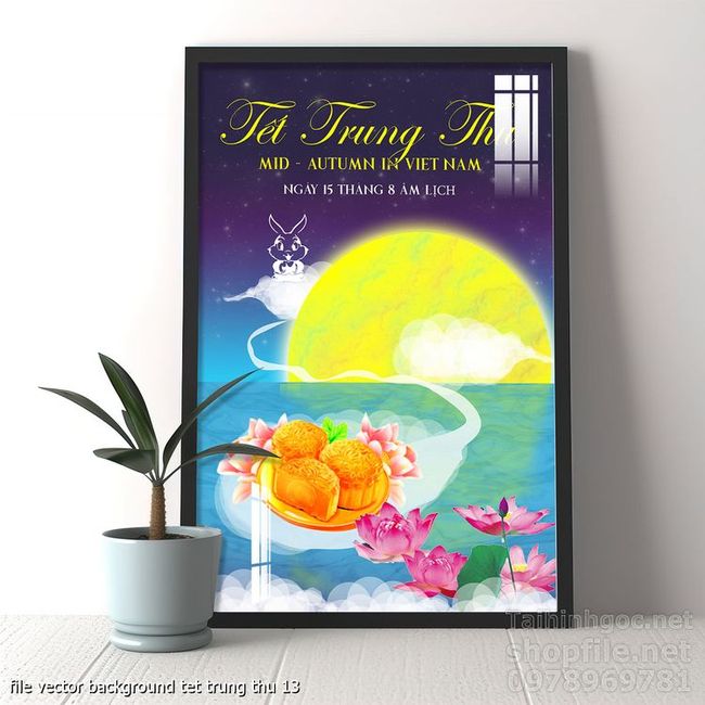 file vector background tet trung thu 13