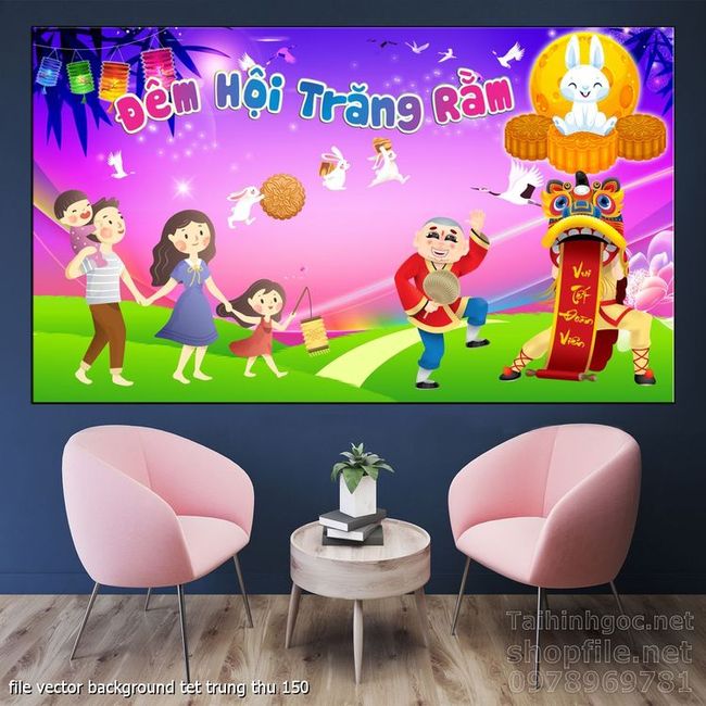 file vector background tet trung thu 150