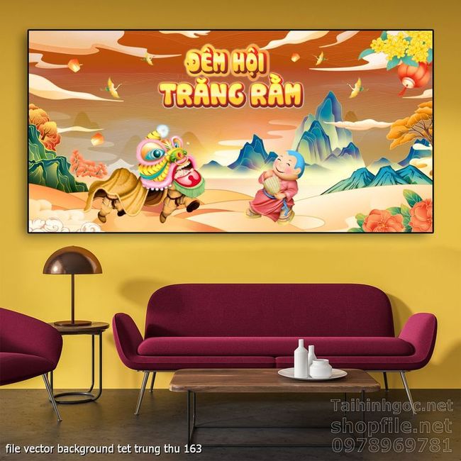 file vector background tet trung thu 163