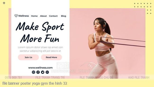 file banner poster yoga gym the hinh 32
