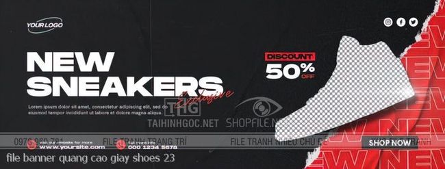 file banner quang cao giay shoes 23