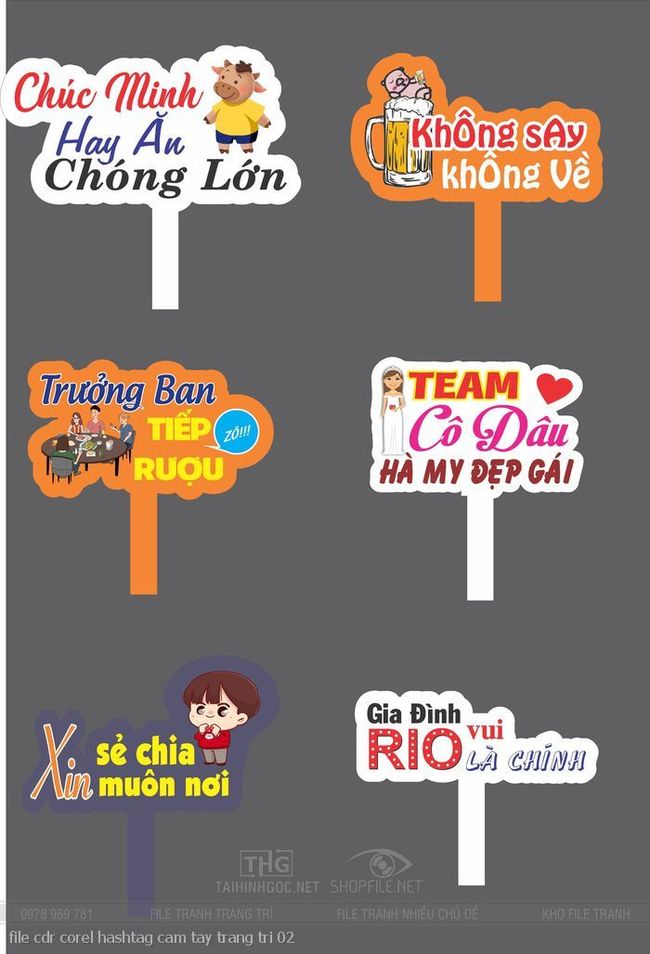 file cdr corel hashtag cam tay trang tri 02