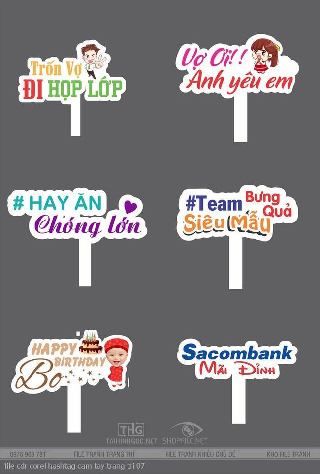 file cdr corel hashtag cam tay trang tri 07