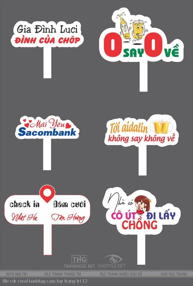 file cdr corel hashtag cam tay trang tri 12