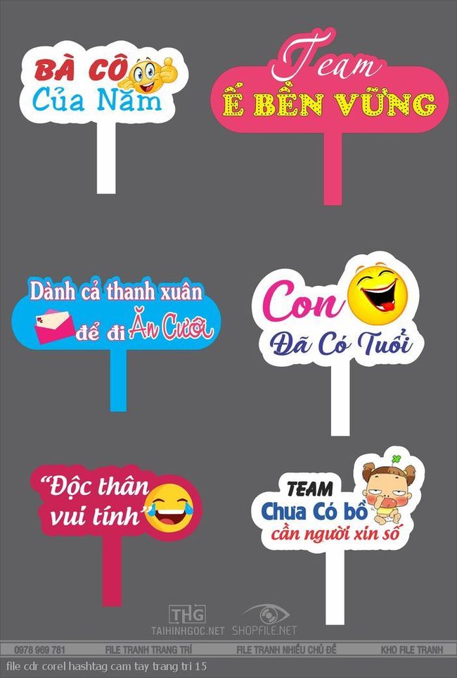 file cdr corel hashtag cam tay trang tri 15