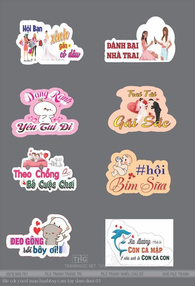 file cdr corel mau hashtag cam tay dam duoi 05