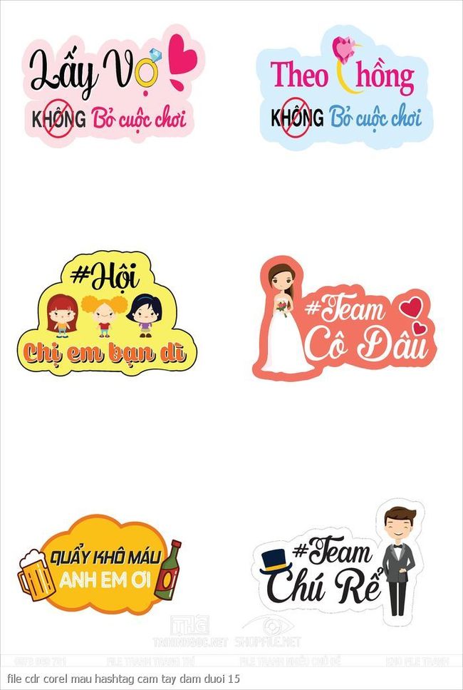 file cdr corel mau hashtag cam tay dam duoi 15