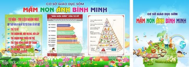 file cdr corel truong hoc tre em mam non 39