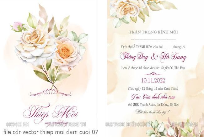 file cdr vector thiep moi dam cuoi 07