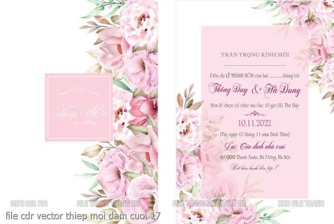 file cdr vector thiep moi dam cuoi 17