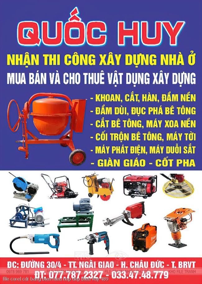 file corel cdr bang bien hieu hop dep bien vay 489