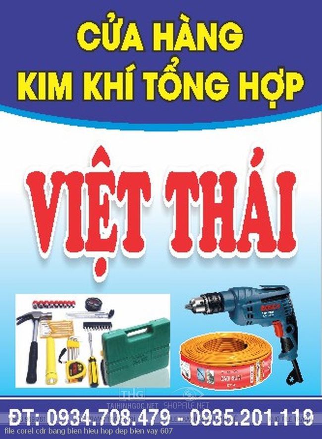 file corel cdr bang bien hieu hop dep bien vay 607