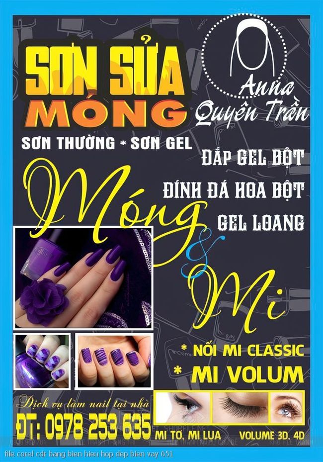 file corel cdr bang bien hieu hop dep bien vay 651