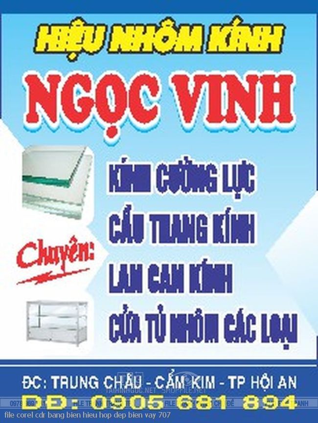 file corel cdr bang bien hieu hop dep bien vay 707