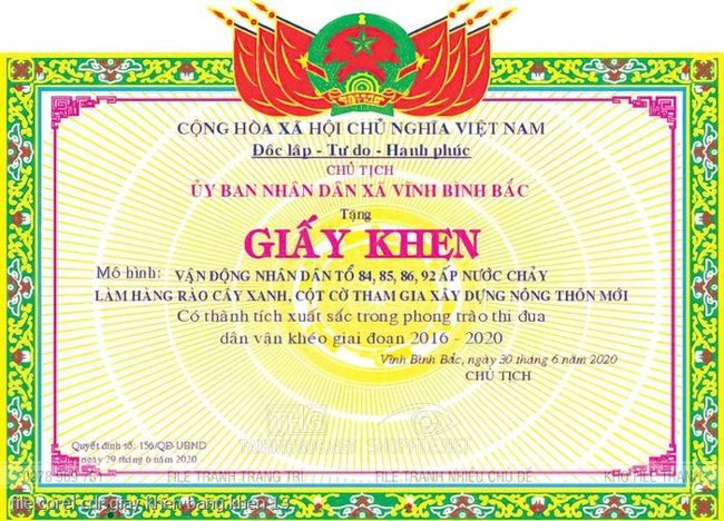 file corel cdr giay khen bang khen 13