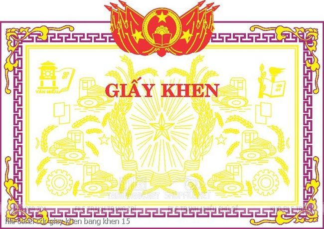 file corel cdr giay khen bang khen 15