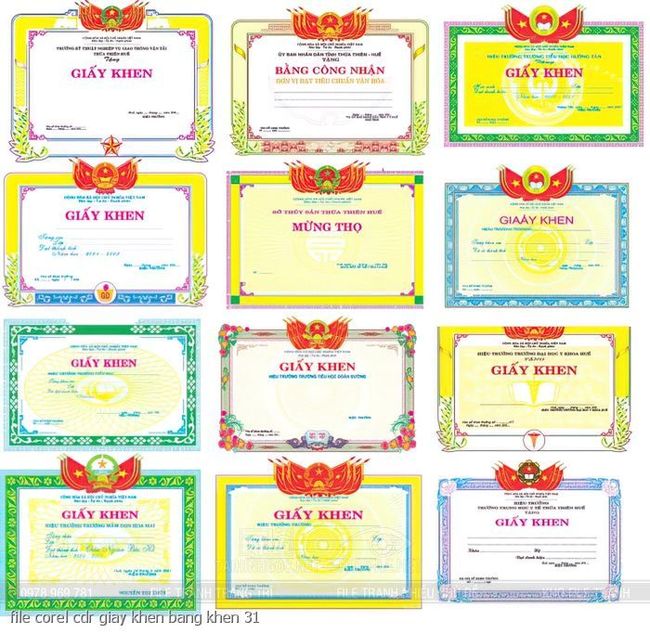 file corel cdr giay khen bang khen 31