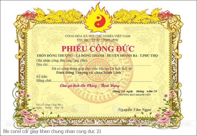 file corel cdr giay khen chung nhan cong duc 14