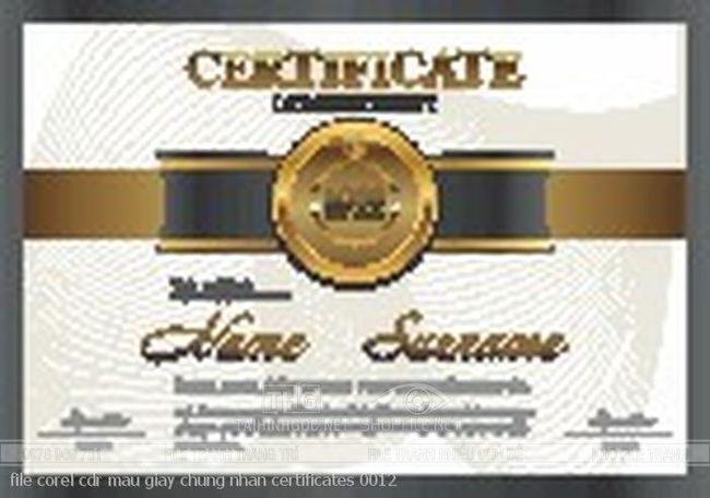 file corel cdr mau giay chung nhan certificates 0012