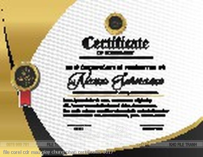 file corel cdr mau giay chung nhan certificates 0017