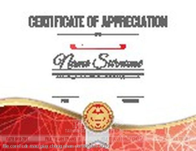 file corel cdr mau giay chung nhan certificates 0019