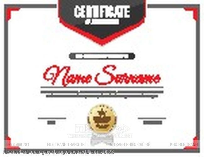 file corel cdr mau giay chung nhan certificates 0023