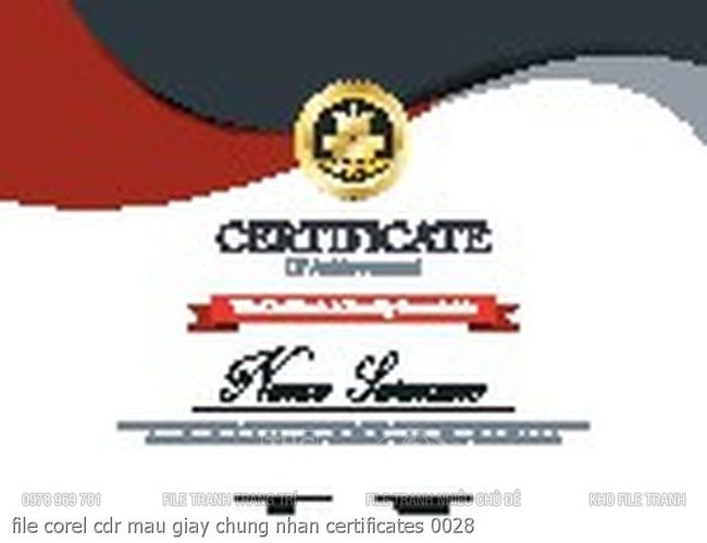 file corel cdr mau giay chung nhan certificates 0028