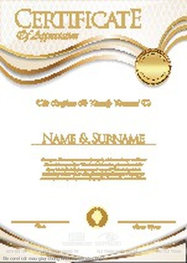 file corel cdr mau giay chung nhan certificates 0055