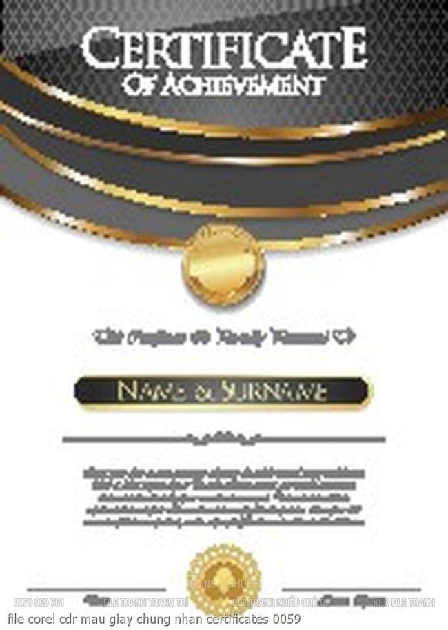 file corel cdr mau giay chung nhan certificates 0059