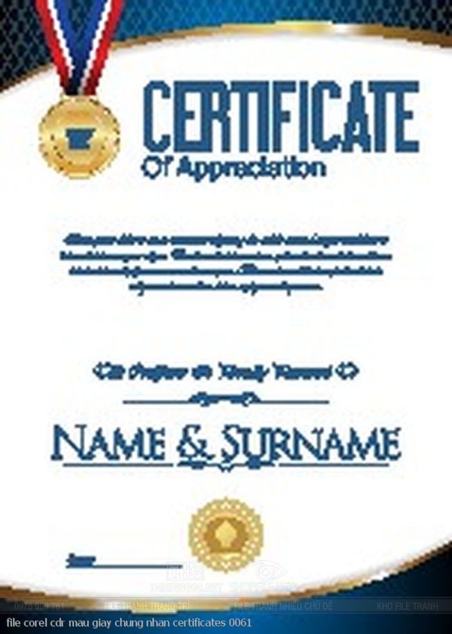file corel cdr mau giay chung nhan certificates 0061
