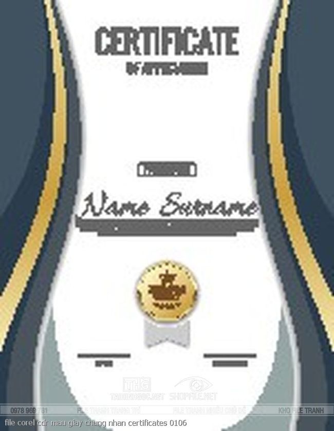file corel cdr mau giay chung nhan certificates 0106