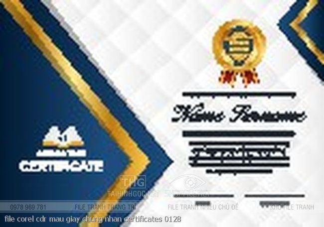 file corel cdr mau giay chung nhan certificates 0128