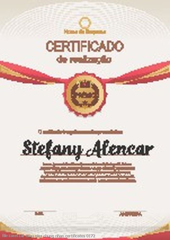file corel cdr mau giay chung nhan certificates 0172