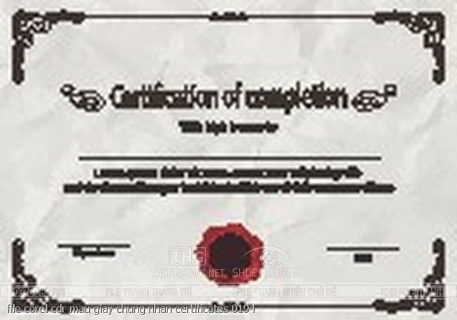 file corel cdr mau giay chung nhan certificates 0194