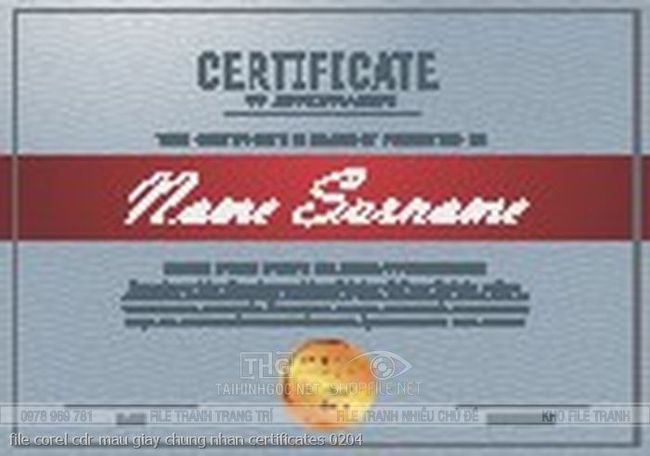 file corel cdr mau giay chung nhan certificates 0204
