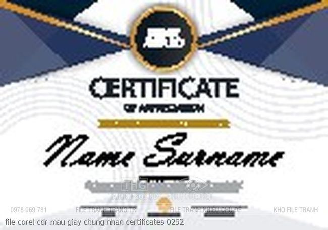 file corel cdr mau giay chung nhan certificates 0252